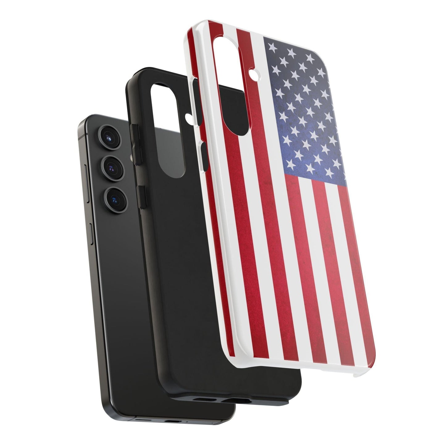 USA Flag Printed Tough Phone Cases