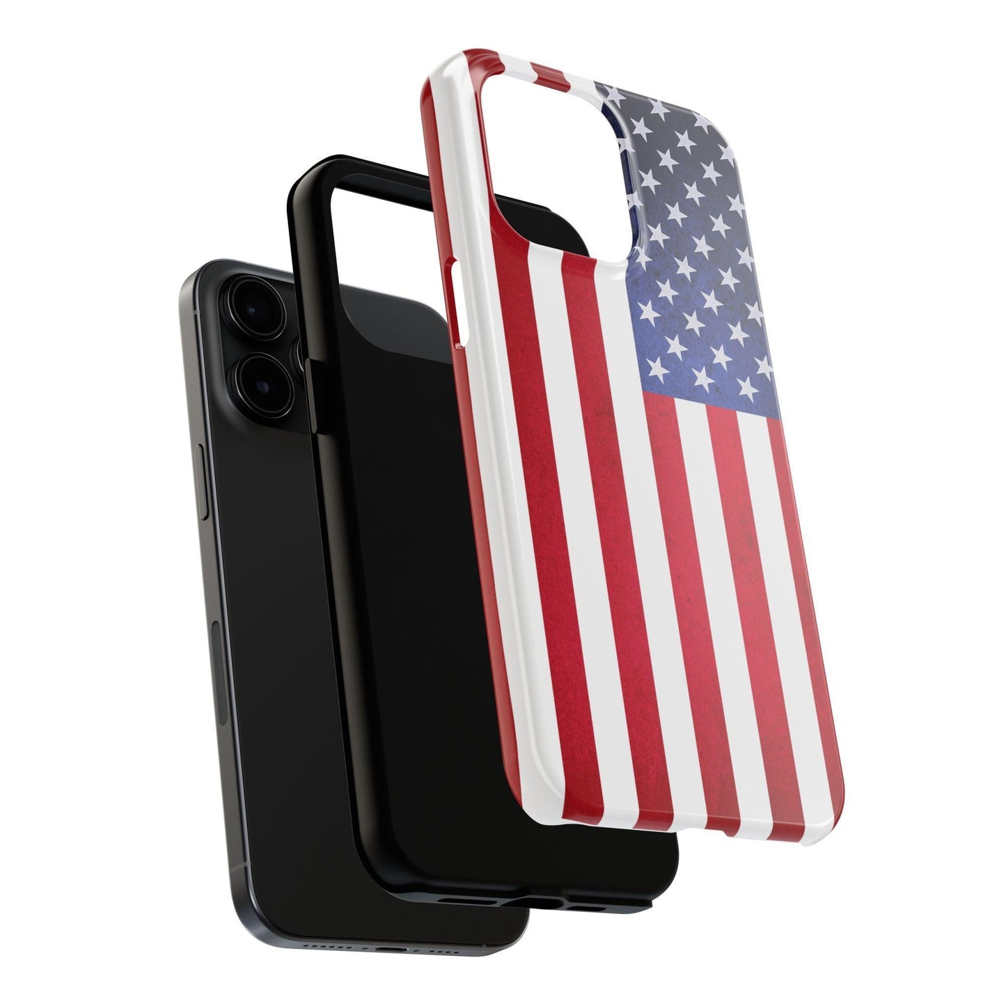 USA Flag Printed Tough Phone Cases
