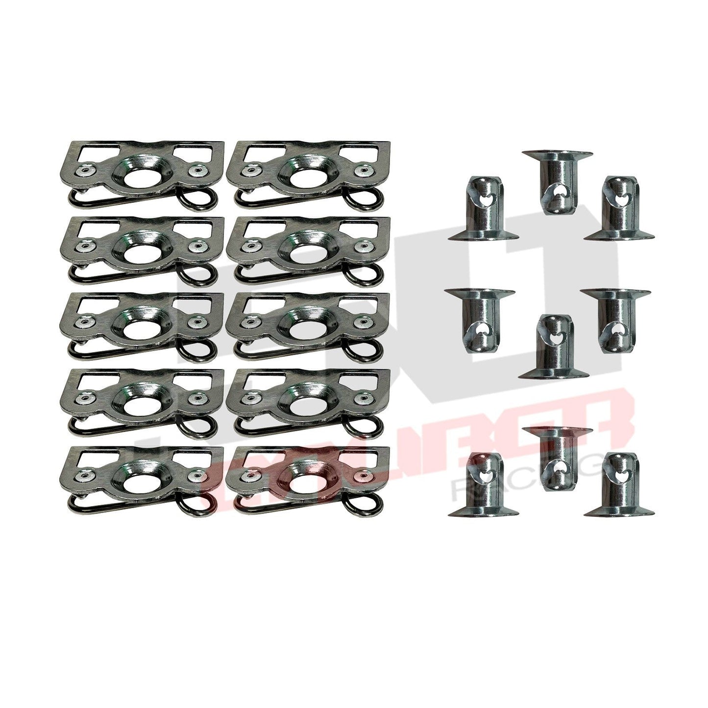 Dzus Tab Plate Kits - Dimpled Center