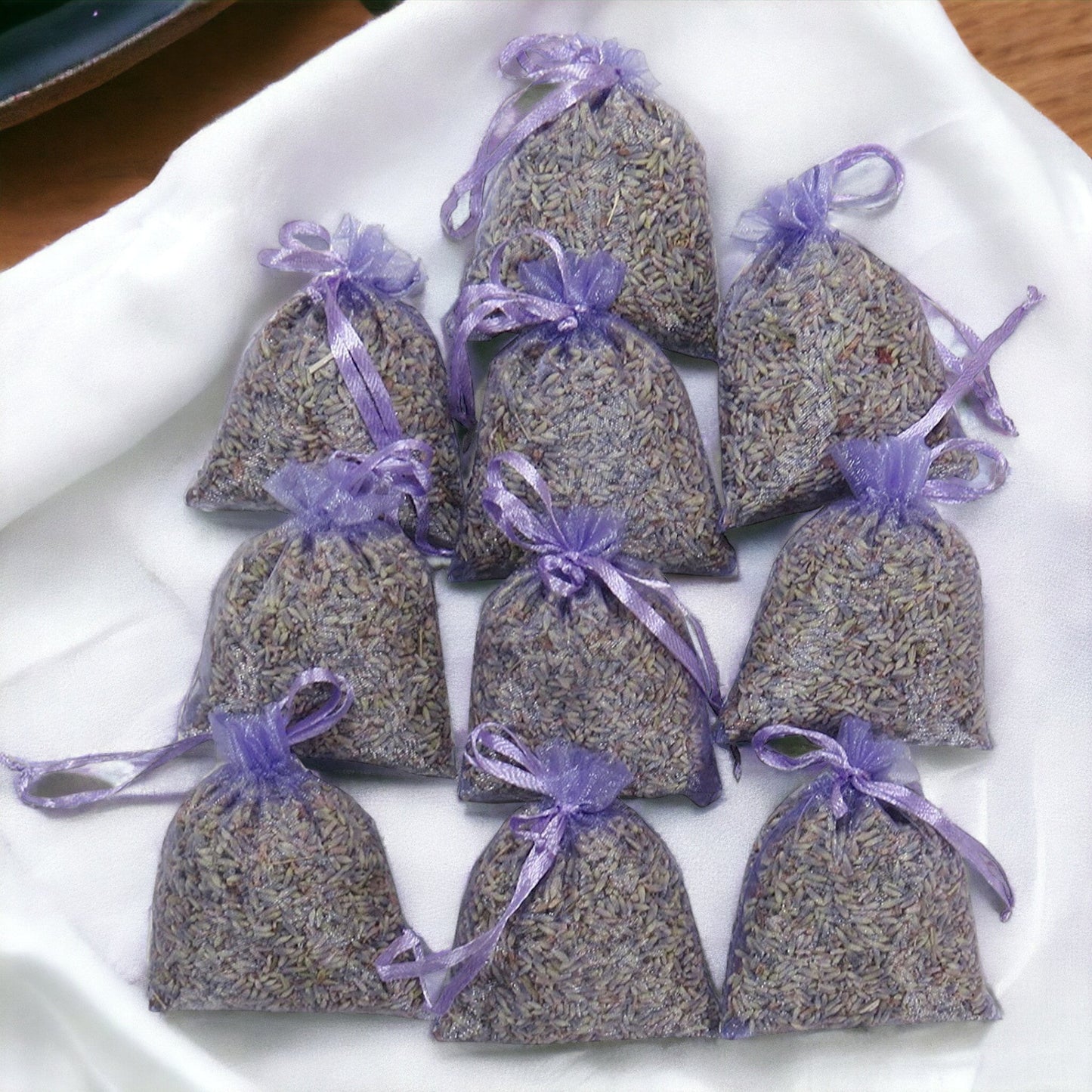 Bolsitas de Organza de Capullos de Lavanda