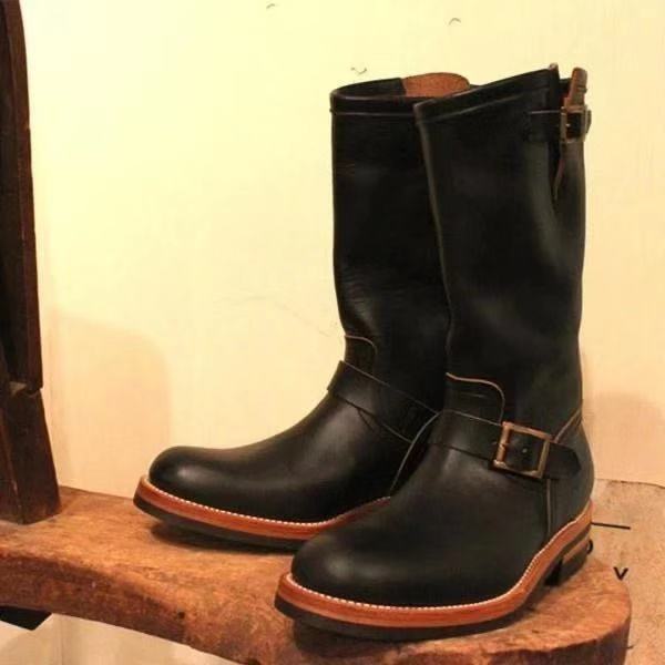 Men's Mid-Tube Wedge Sole Casual Boots