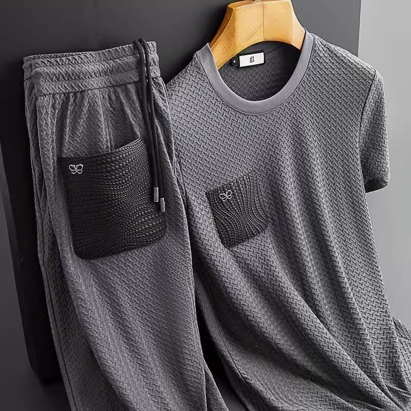 Camisas de manga corta entalladas para hombre con traje flexible antiarrugas