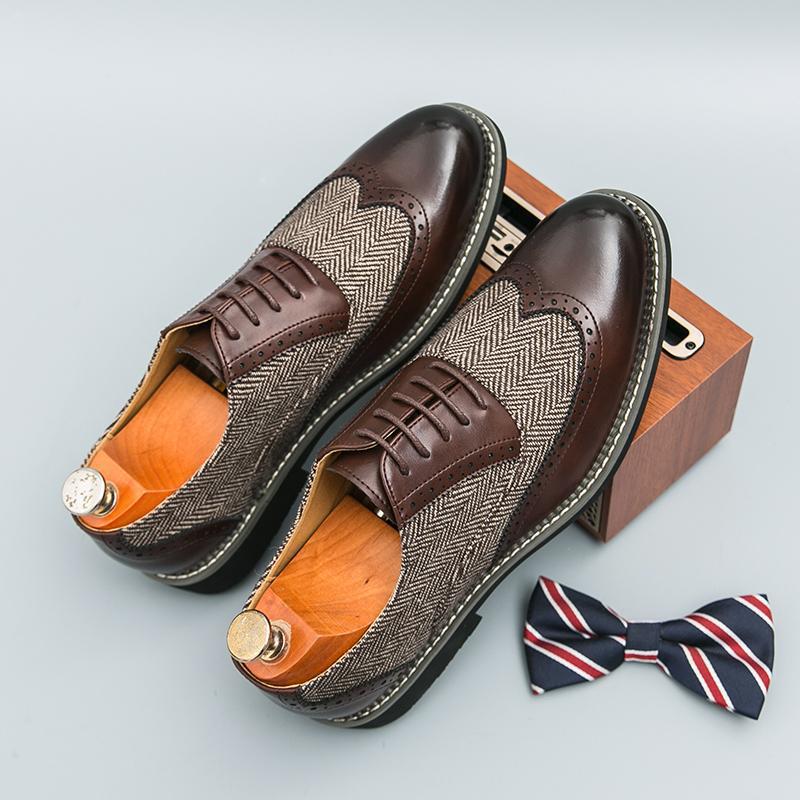 Men's Brogue Casual Formal Slippers