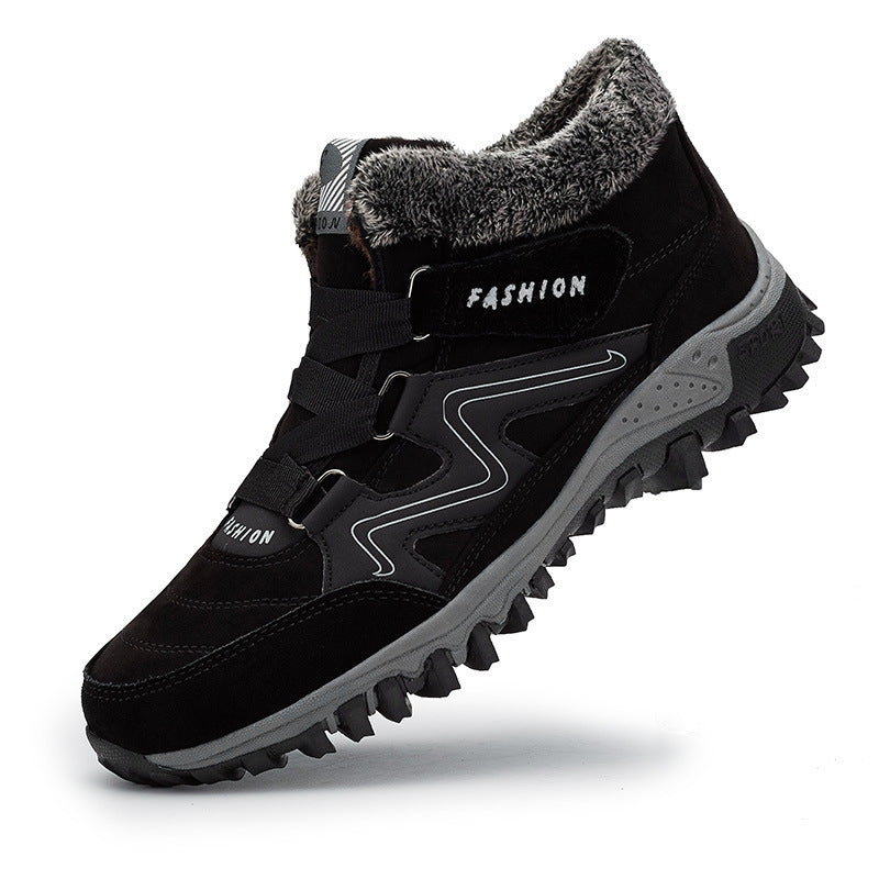 Outdoor Cotton-Padded Mid-Top Sports Platforms