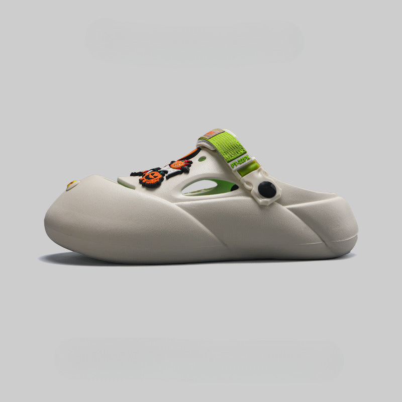 Summer Funny Baotou Beach Hole Shoes Men