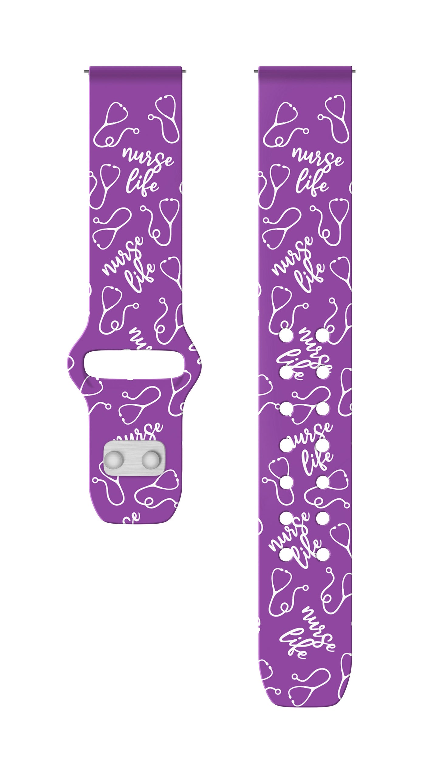 Nursing HD  Watchband for Samsung, Garmin, Fossil, and More for Samsung, Garmin, Fossil, and More