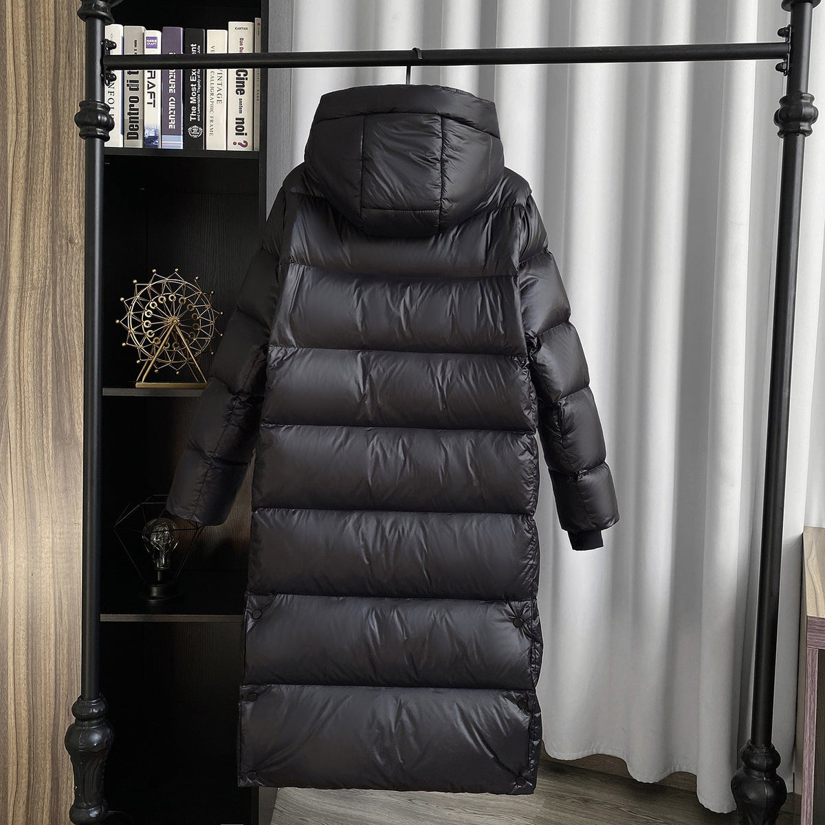 White Duck Down Mid-length Down Jacket Women