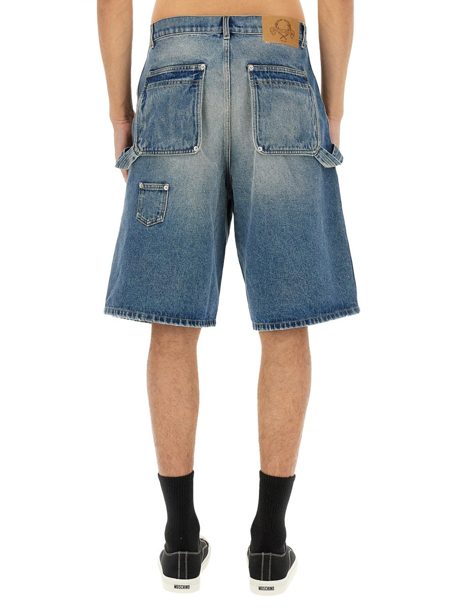 Moschino Men Denim Shorts