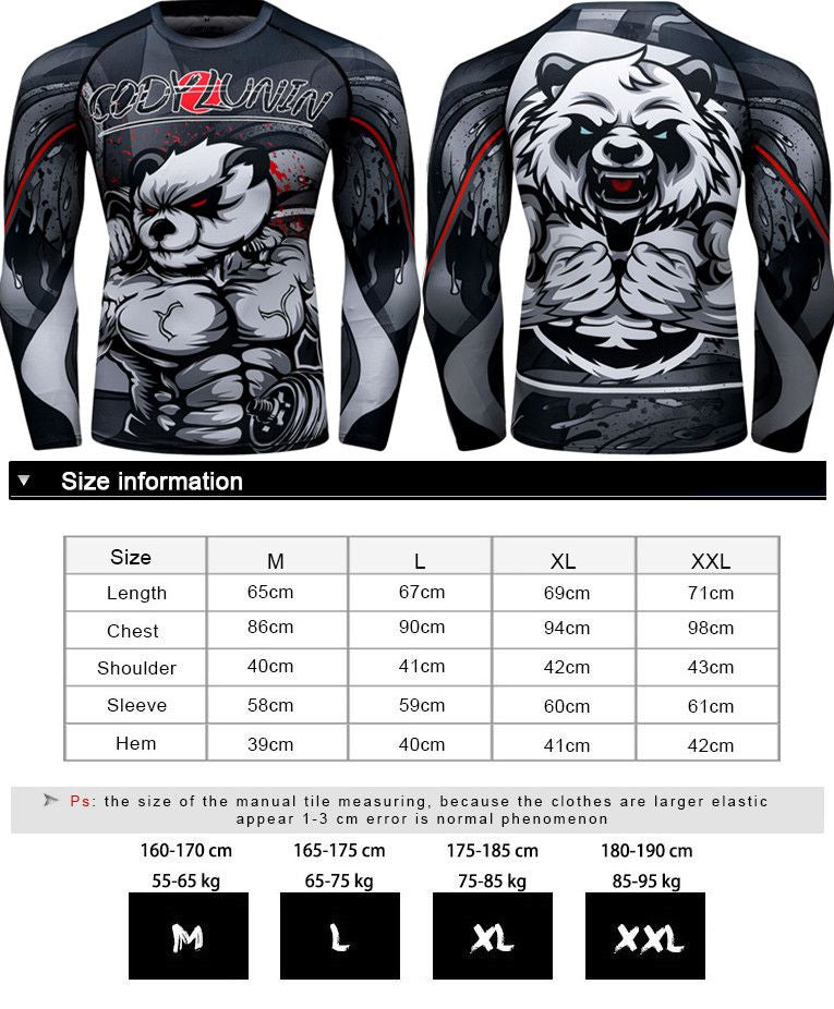 Men's Boxing  Fitness Compression Sportswear