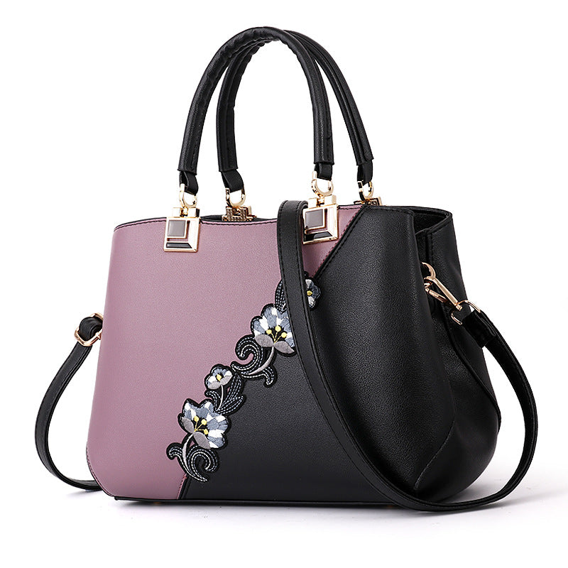 Women's Contrasting Color Handbag