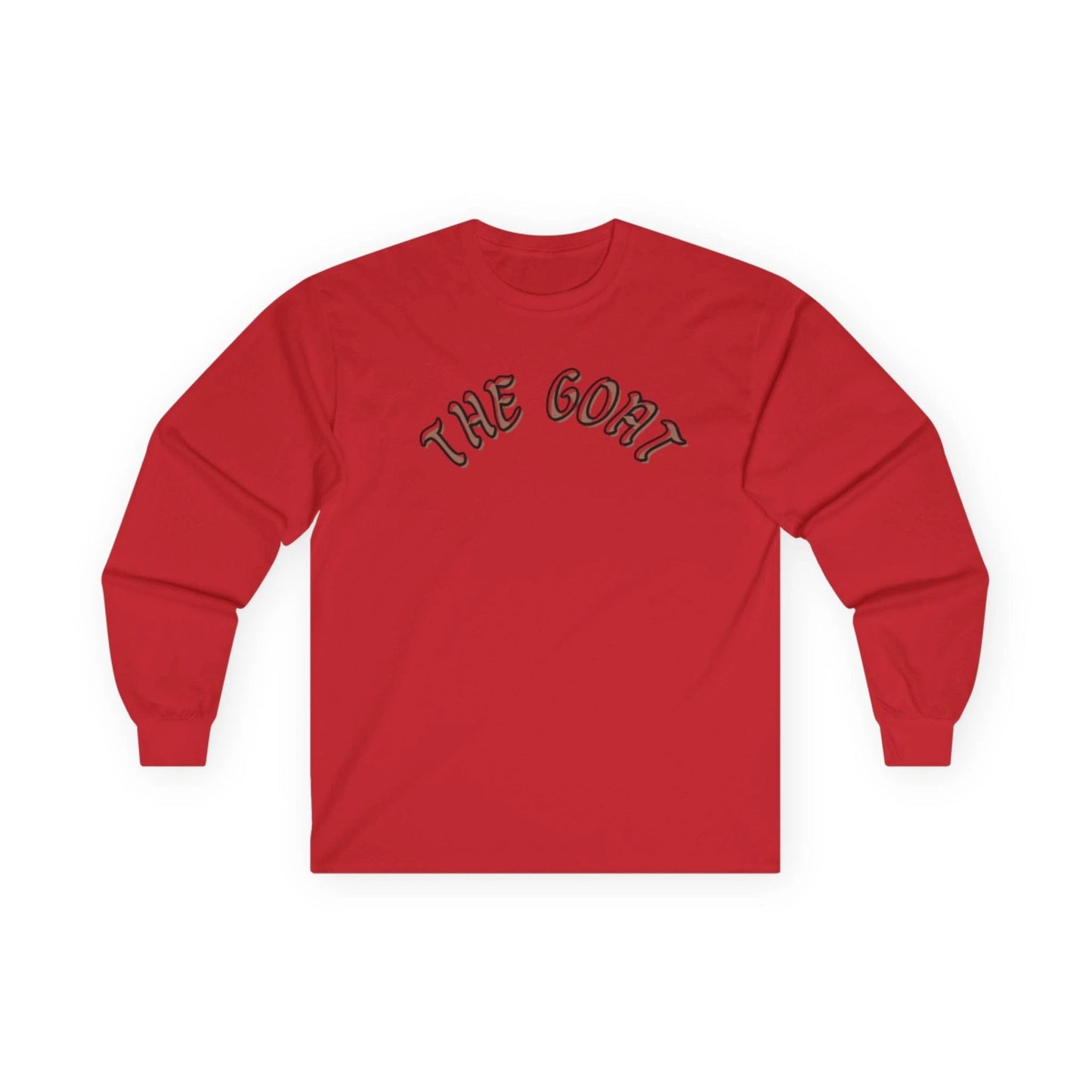 The GOAT Unisex Long Sleeve Tee, Casual Wear, Perfect for Sports Fans, Gift for Him or Her, Iconic Statement Shirt
