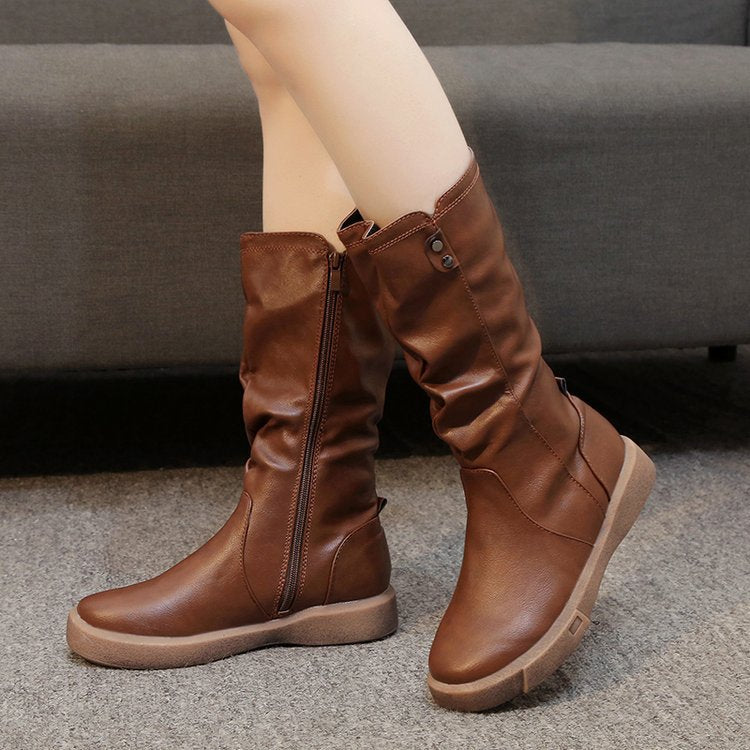Women's All-Match Non-Slip Middle Boots