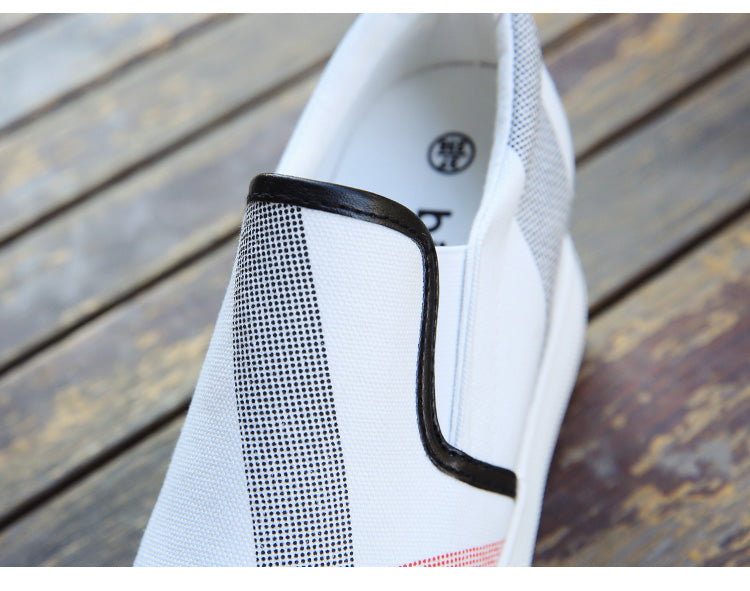 Women's high-top canvas shoes