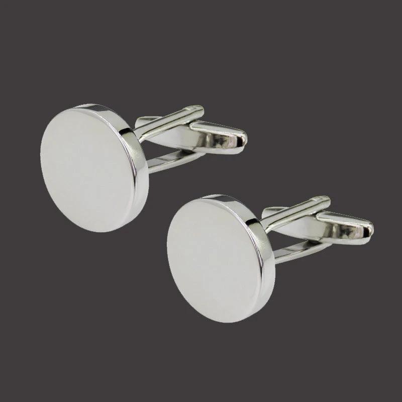 Copper Black Golden And Silver Laser Metal Cufflinks For Men