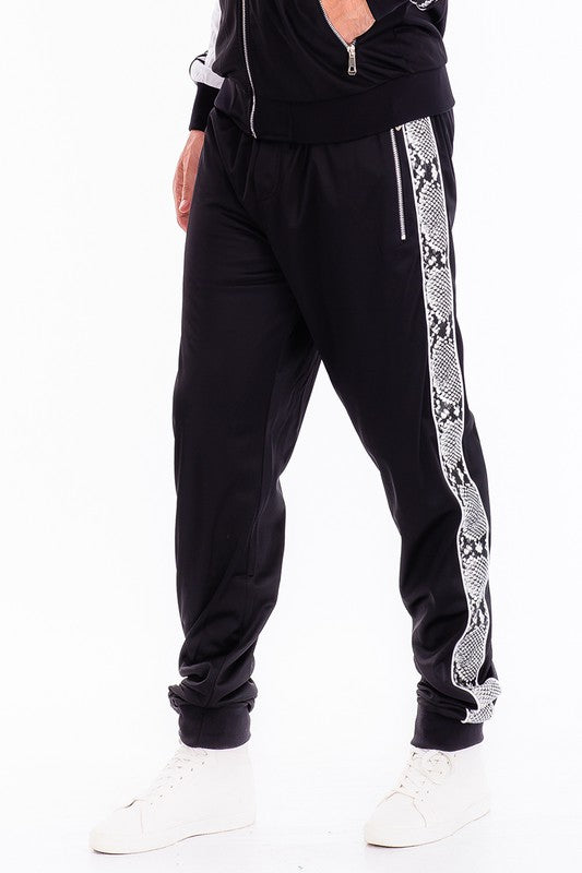 Pantalones deportivos Weiv para hombre con cinta de serpiente lateral