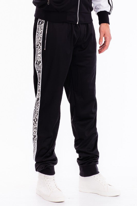 Pantalones deportivos Weiv para hombre con cinta de serpiente lateral
