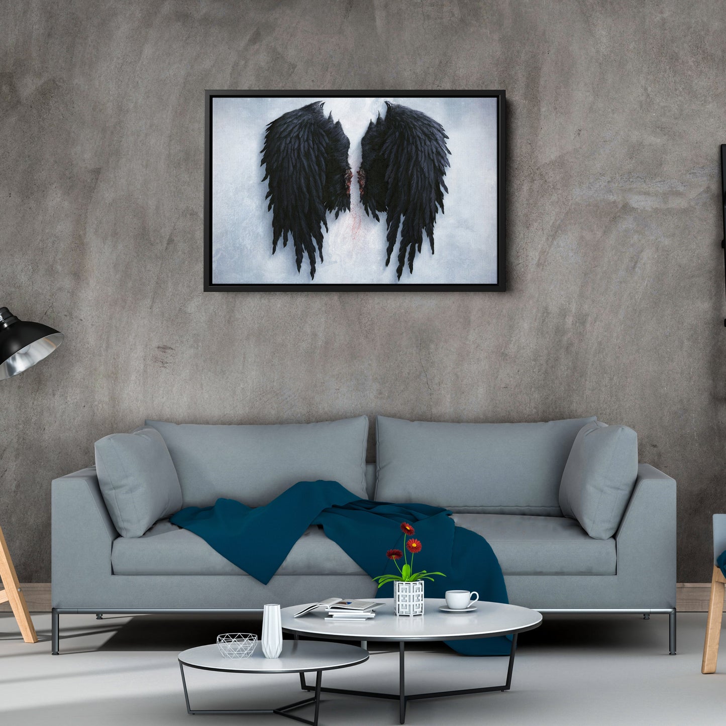 Banksy Angel Wings Canvas – Urban Street Art for Home Decor
