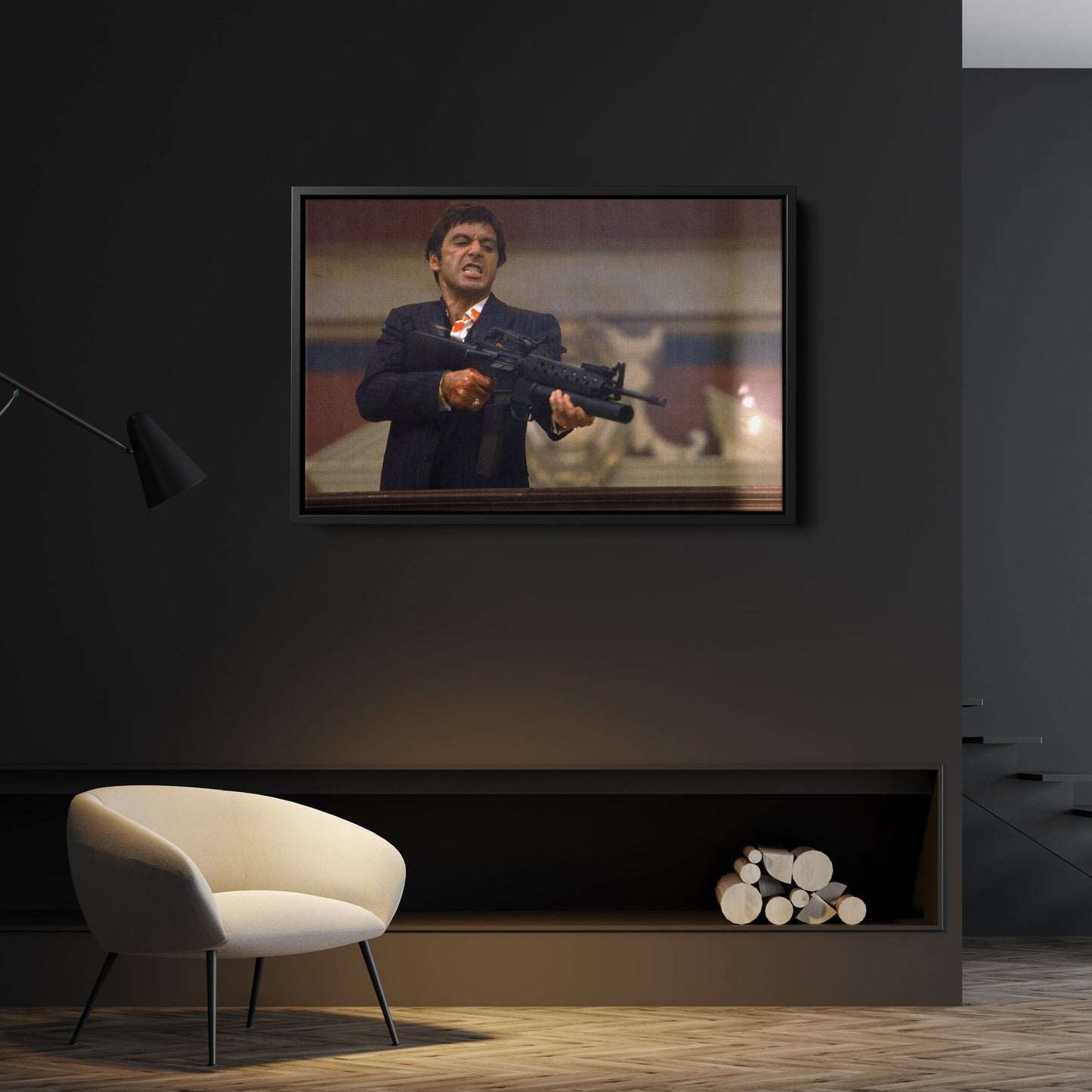 Scarface Canvas – Tony Montana Wall Art for Man Cave