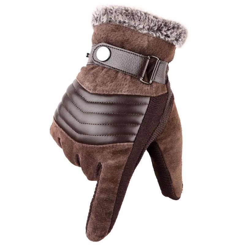 Velvet Touch Screen Windproof Gloves For Men