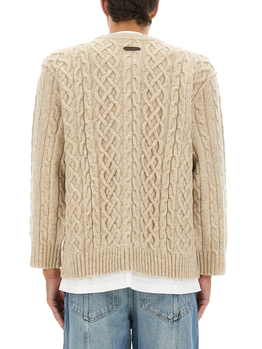 Moschino Men Pullover With T-Shirt