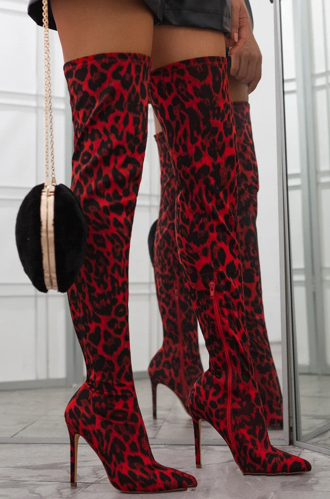 Women's High-Heel Side Zipper Boots
