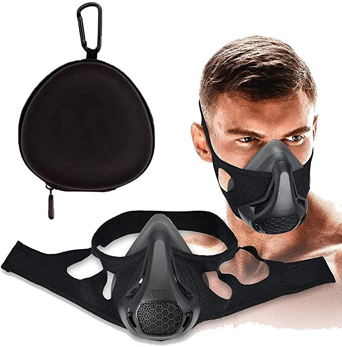Máscara deportiva para entrenamiento de cardio con resistencia de elevación