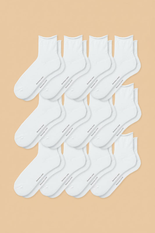 12-Pack Men's Roll Top Socks