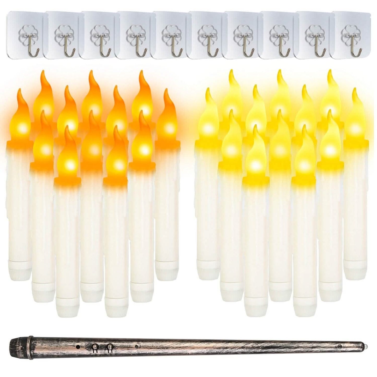 12-Pieces: Flameless LED Magic Floating Candles