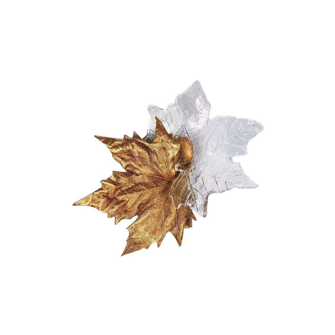 Aplique de pared de cristal en forma de hoja