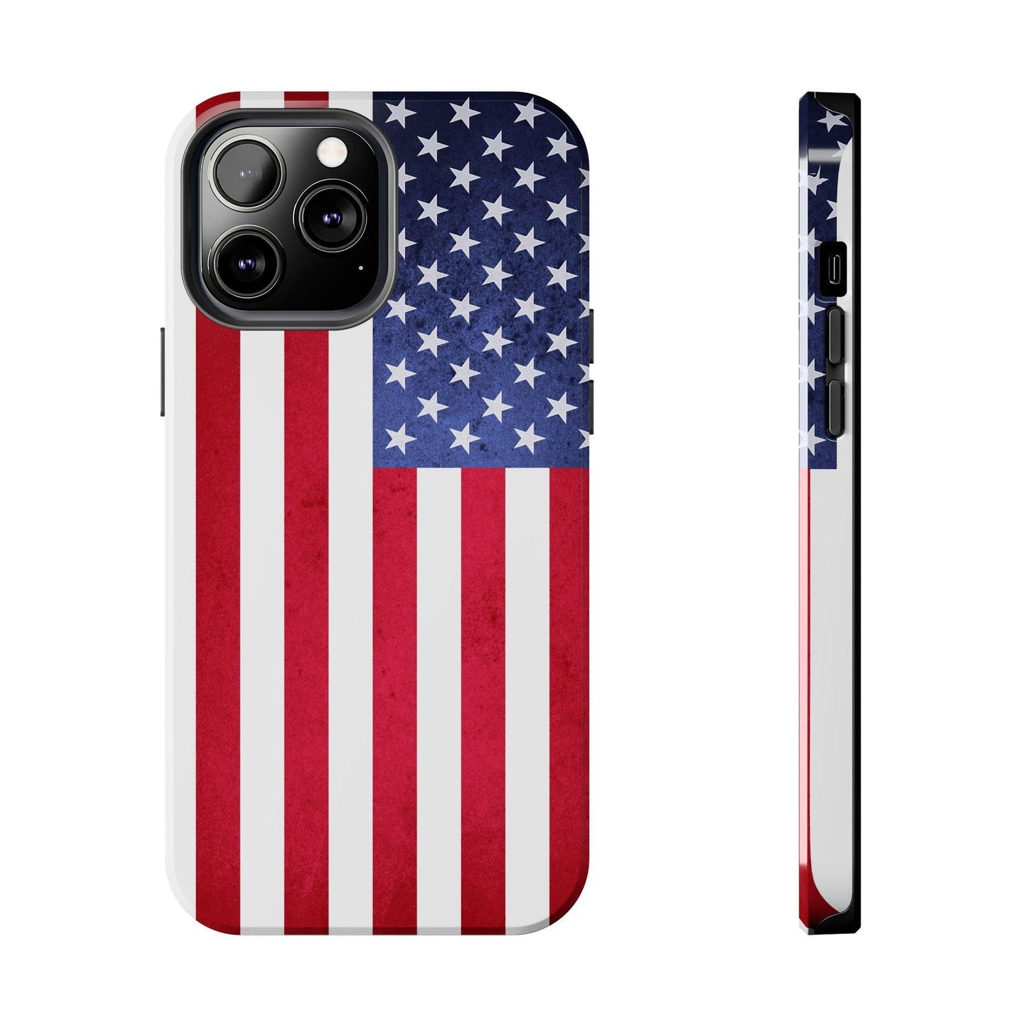 USA Flag Printed Tough Phone Cases