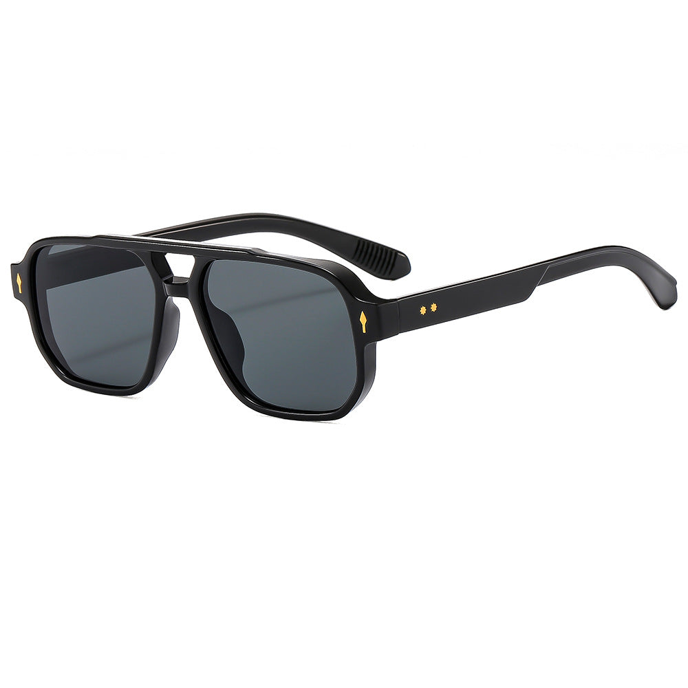 Retro Casual Sunglasses Fashion Double Beam Mi Nail Sunglasses