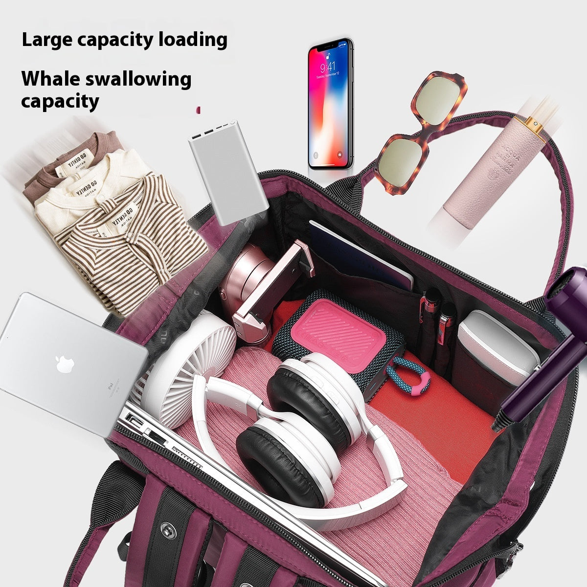 Large Capacity Backpack Portable Travel Bag