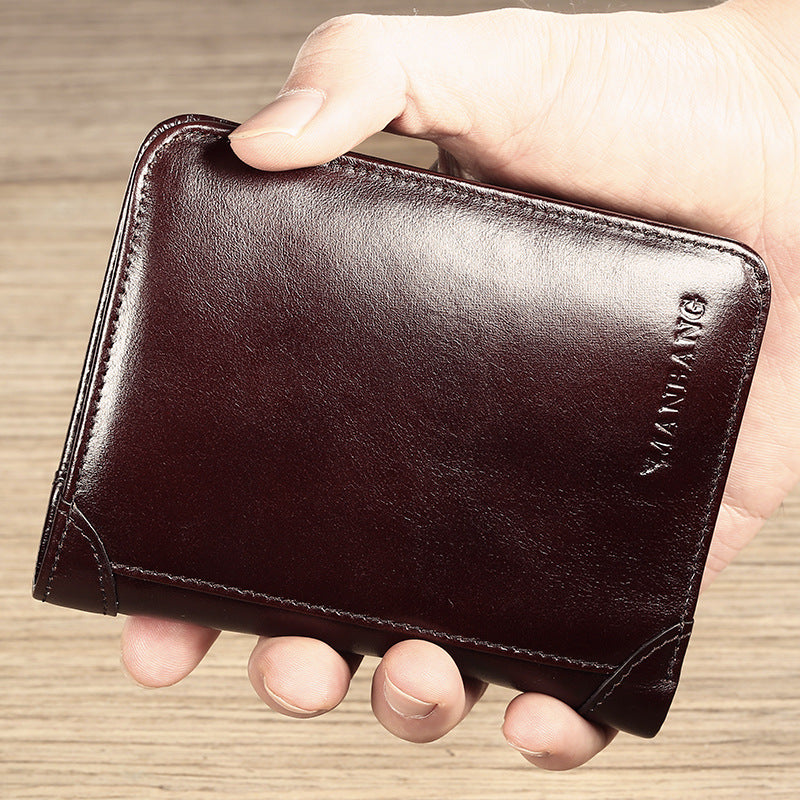 Men's Short Leather Wallet