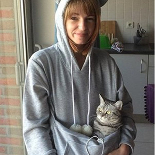 Sudadera con Capucha para Amantes de los Gatos – Sudadera Unisex con Estampado de Gato Casual