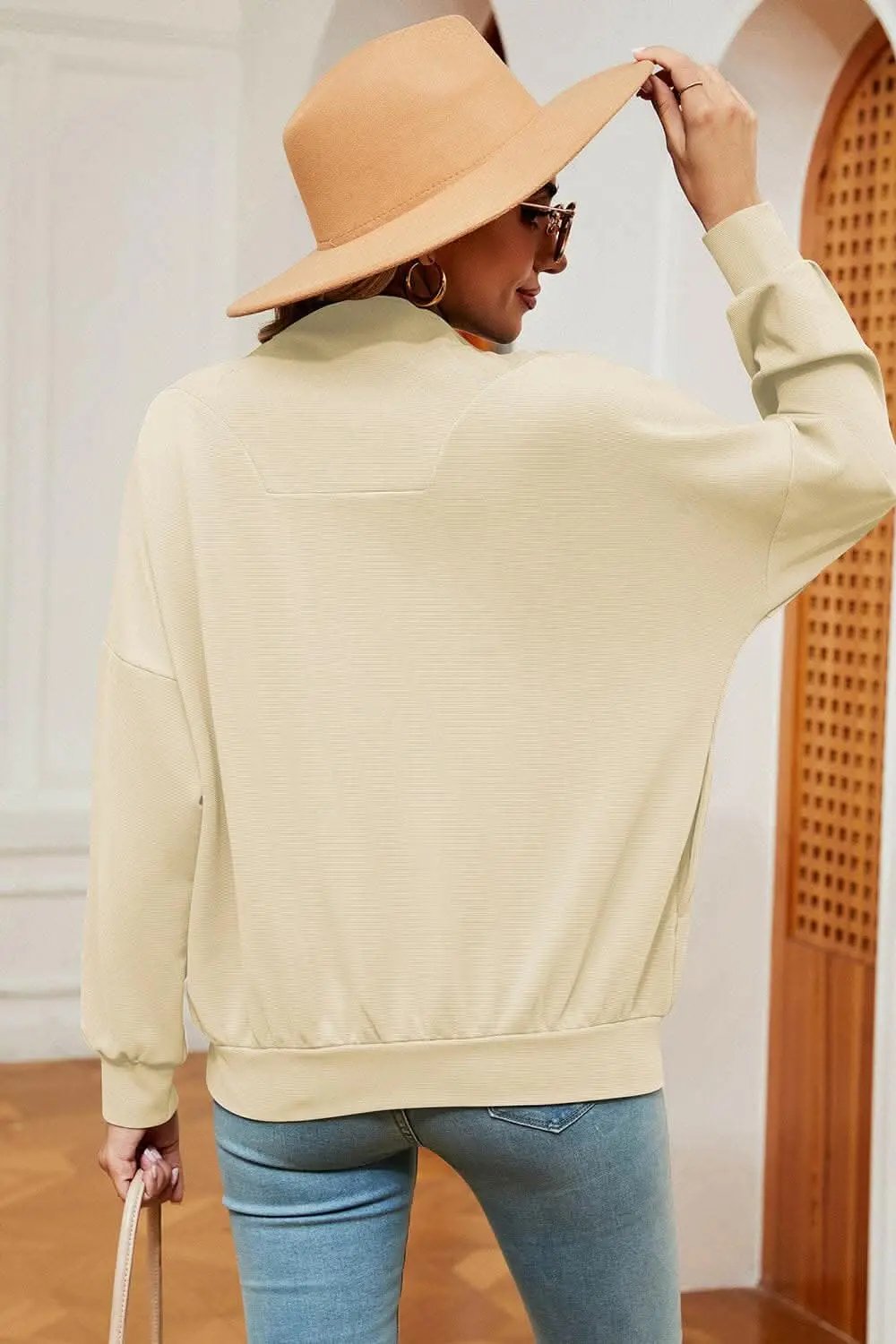 Trendsi Half-Zip Sweatshirt Women's — Casual Comfort Pullover