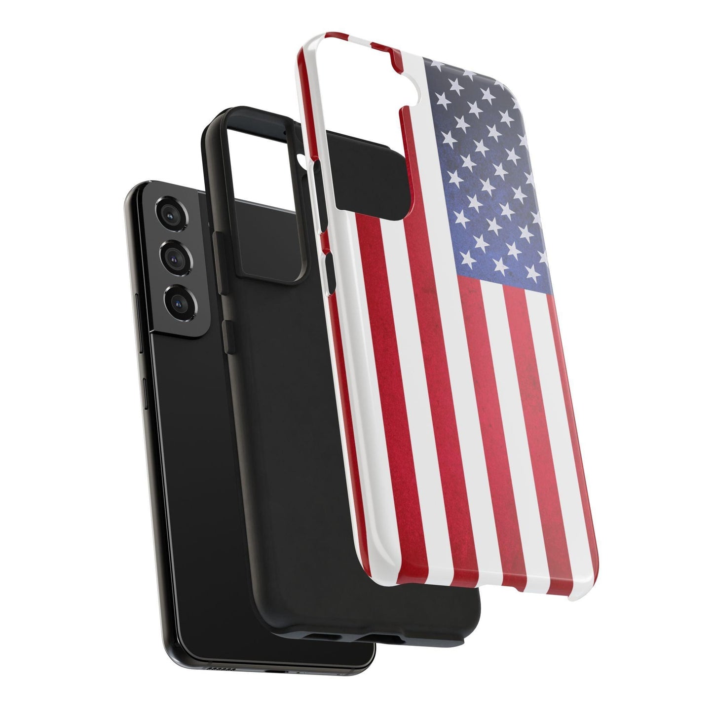 USA Flag Printed Tough Phone Cases