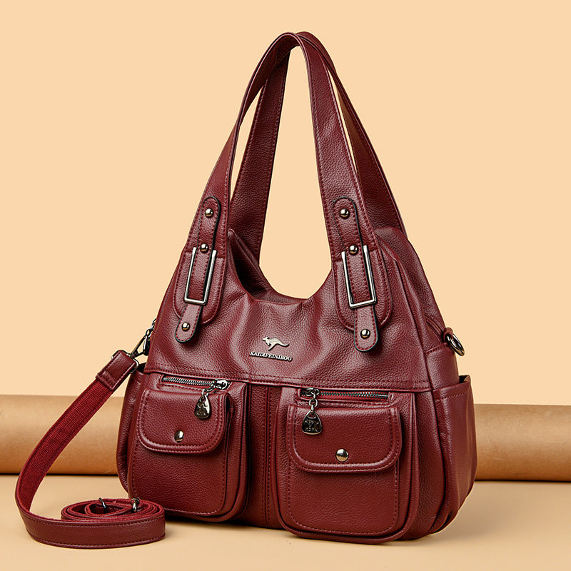Solid Color Crossbody Travel Bag