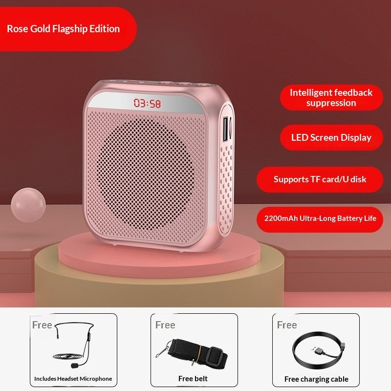Megaphone Tour Guide Mall Hawker Teachers Instruction Waist-mounted Loudspeaker Portable Player