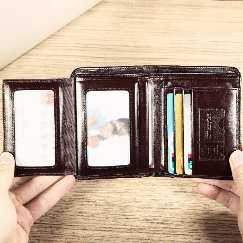 Men's Short Leather Wallet