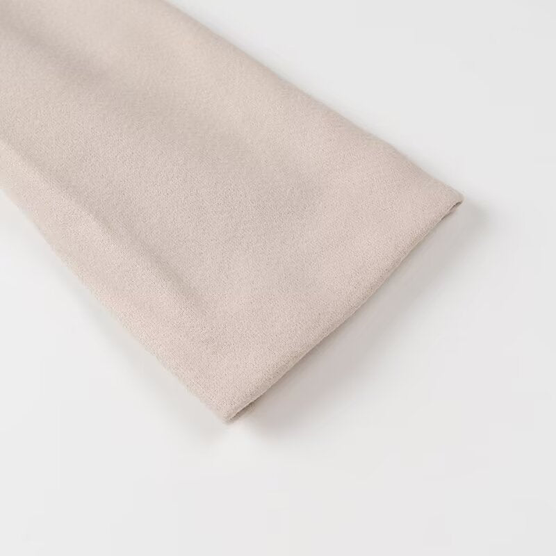 Women Clothing Autumn Winter Casual Collared Double Breasted Woolen Coat Top Women