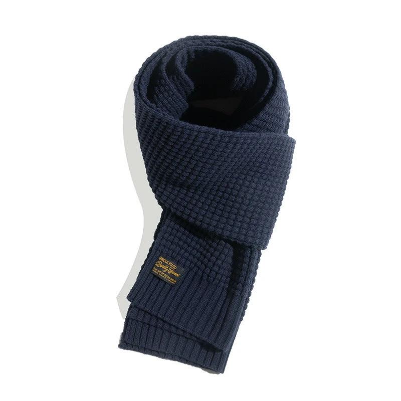Retro Knitted Woolen Warm Scarf For Men
