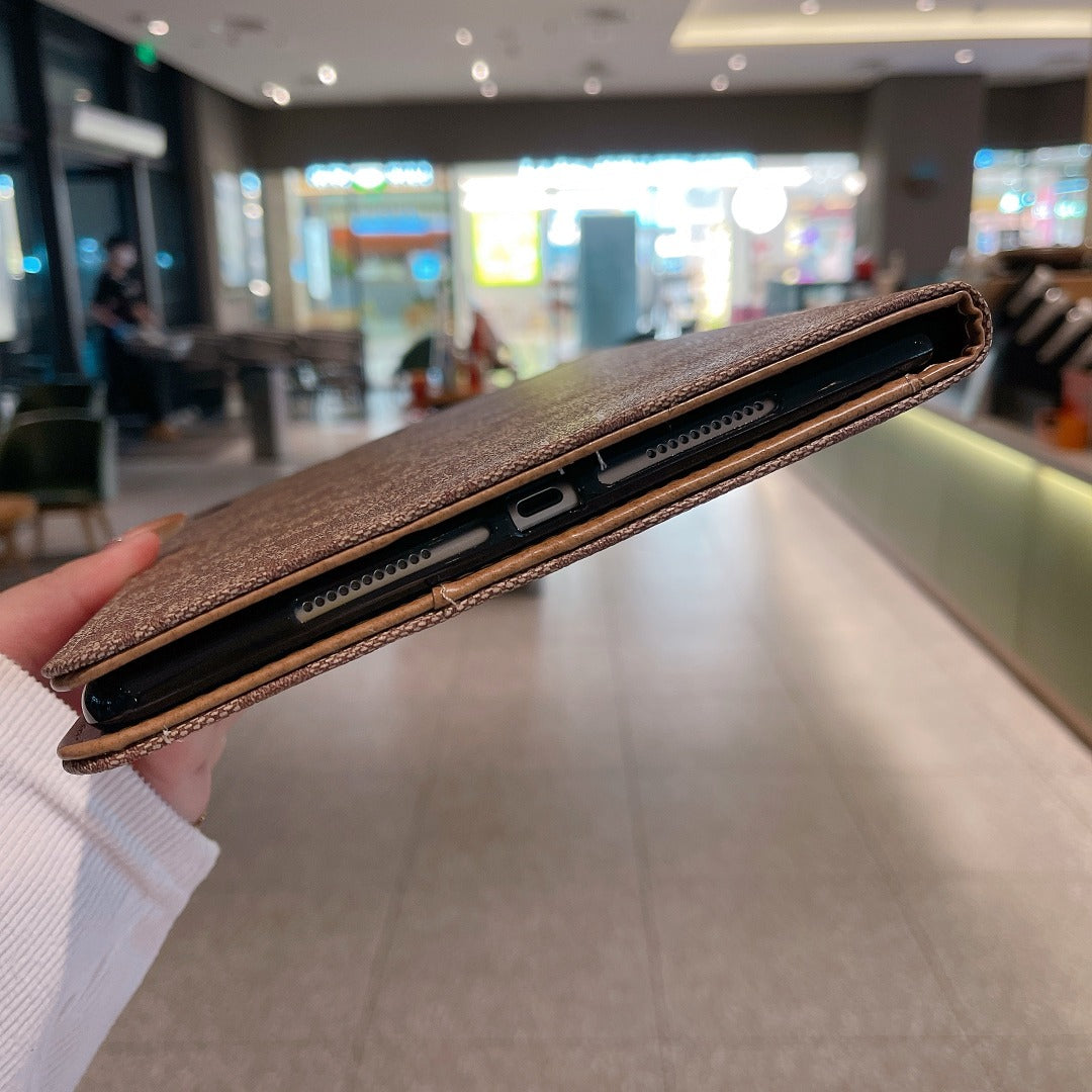 Funda de Piel Clásica Premium para Apple iPad Tablet