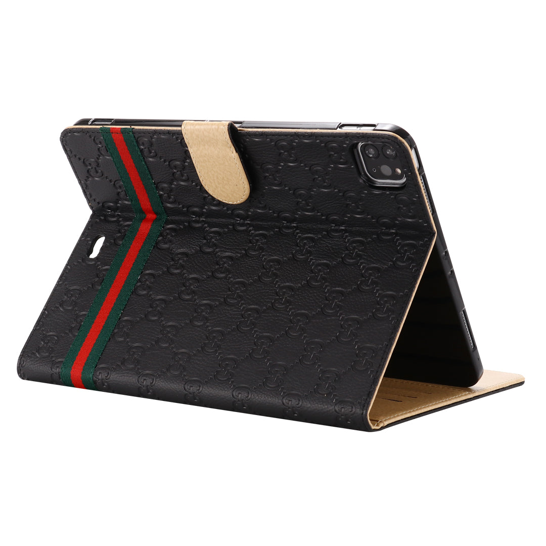 Estuches para iPad Apple con función de soporte y funda con tapa de relieve 3D