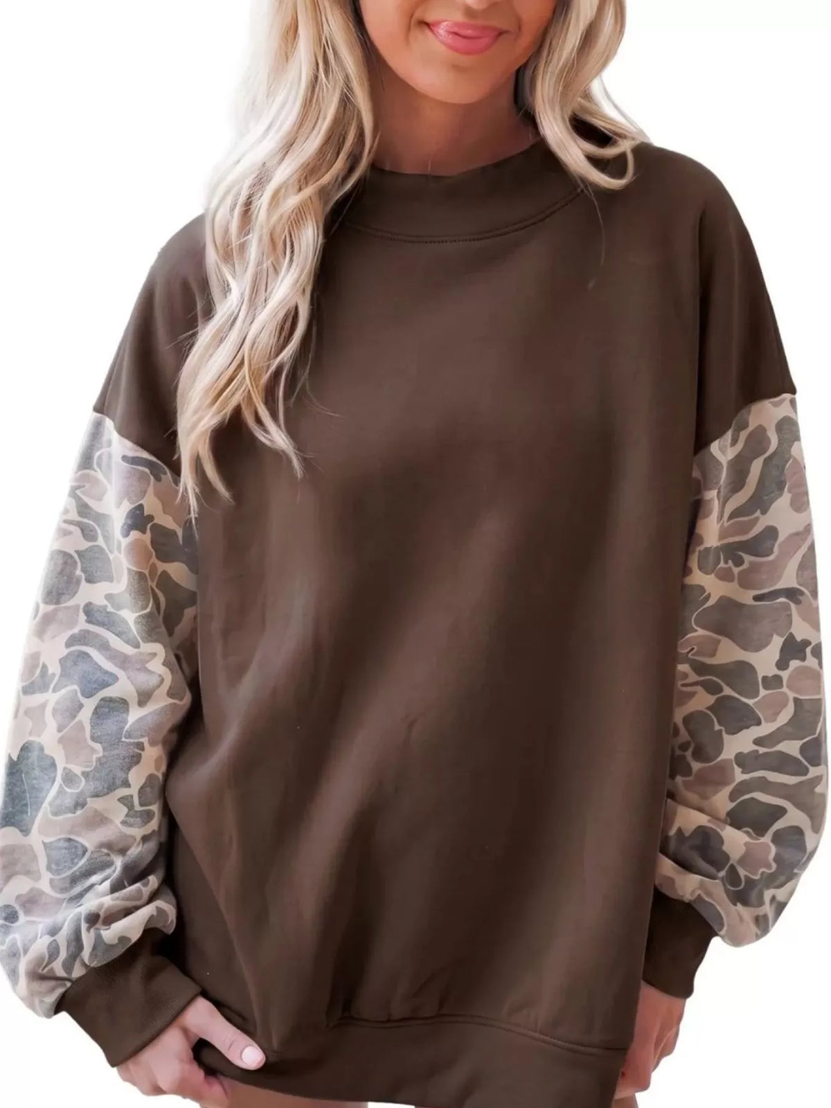 Camouflage Long Sleeve Sweatshirt