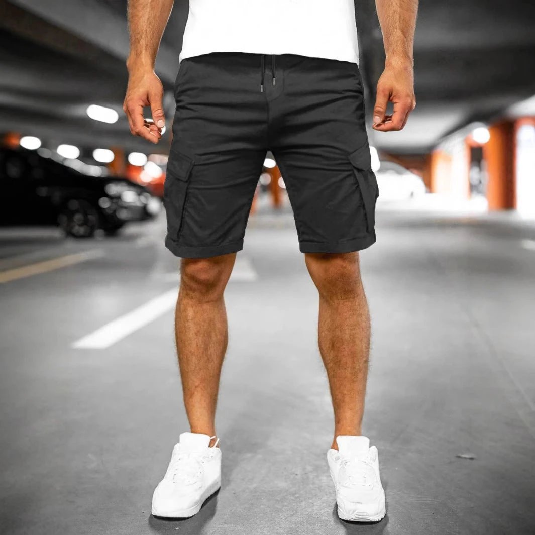 Fashion Personality Men's New Woven Five-point Pants