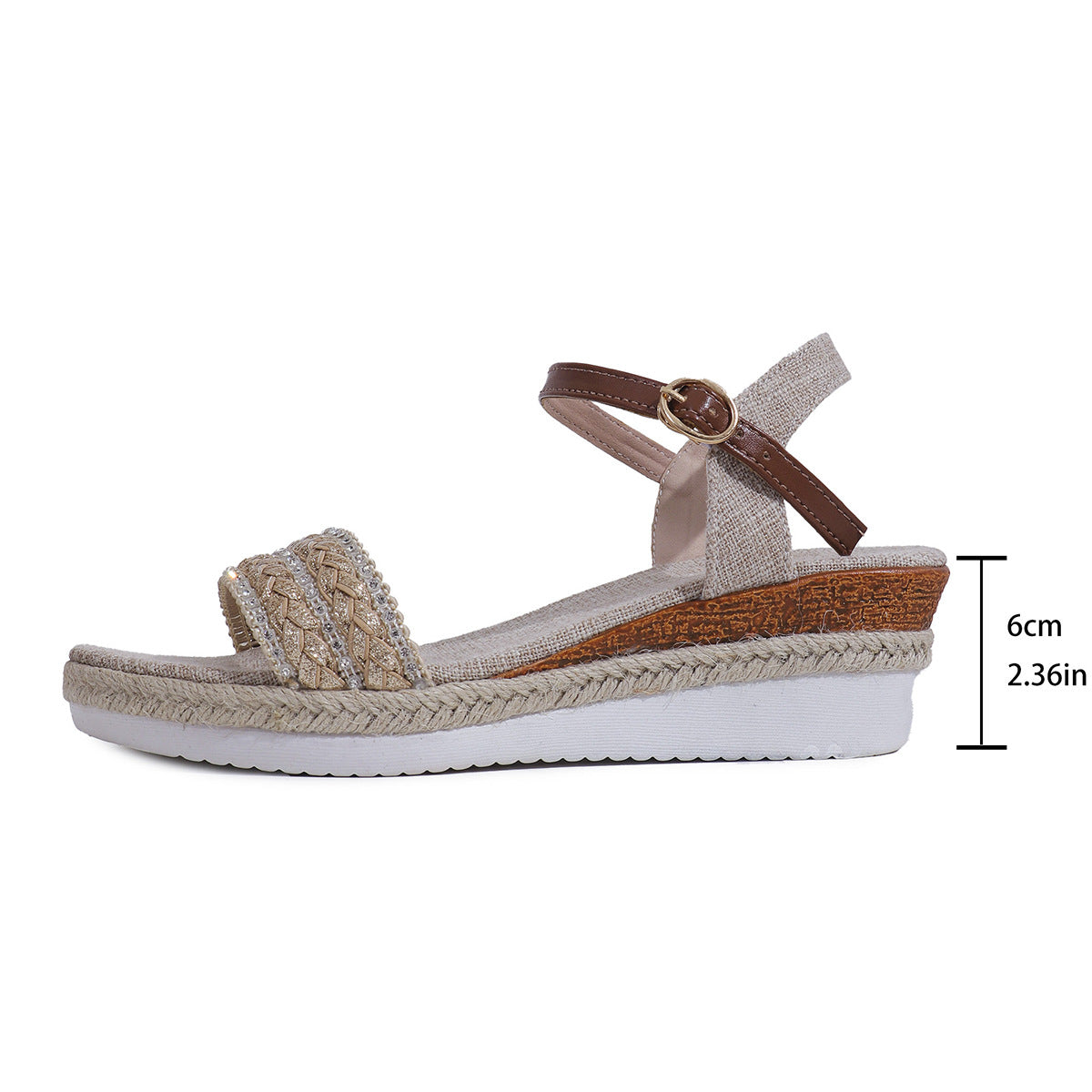 Ethnic Style Platform Wedge Sandals