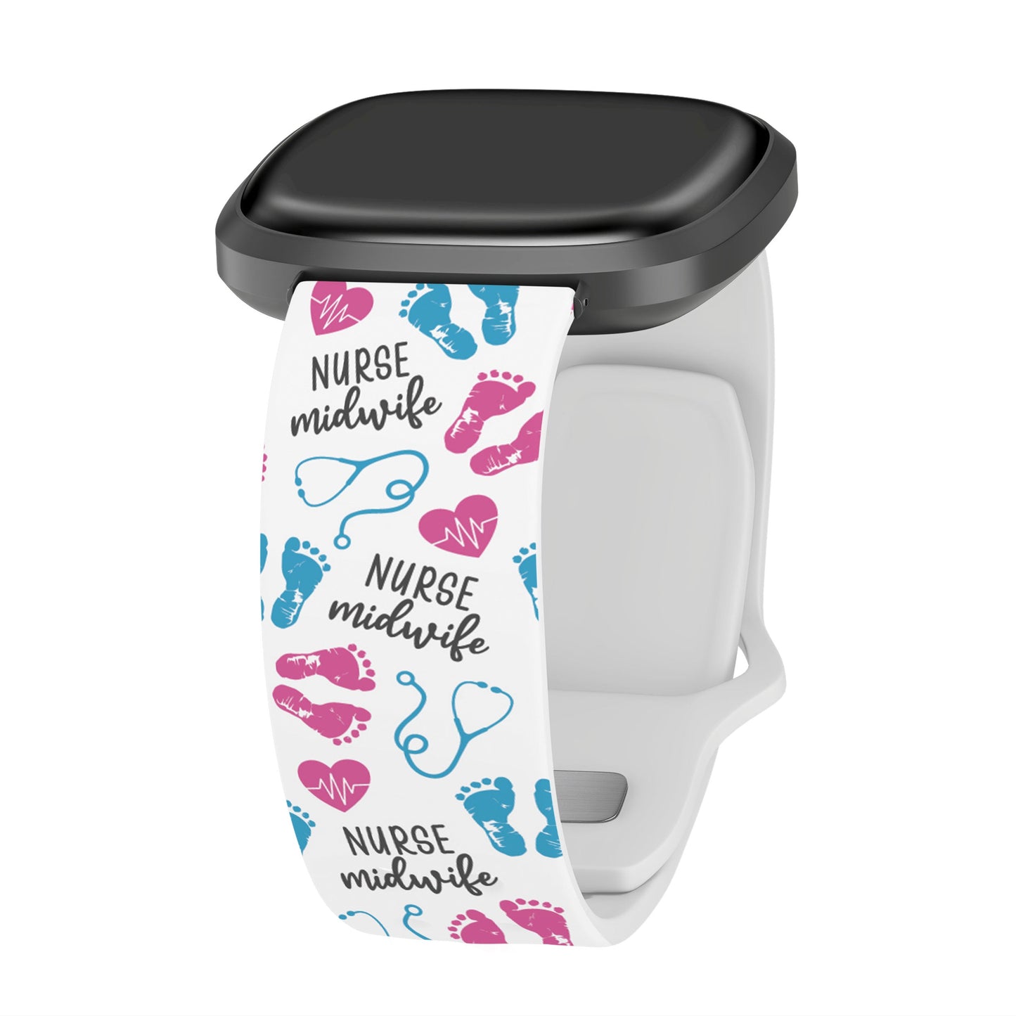 Nursing HD Fitbit Versa 3 and Sense 1 Watch Band