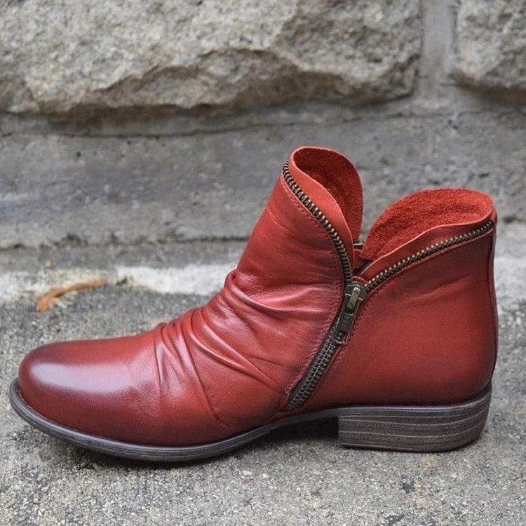 Casual Round-Toe Martin Boots