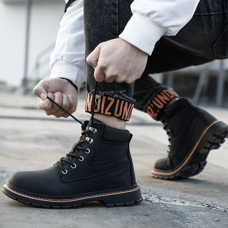 Microfiber Leather Work Shoes