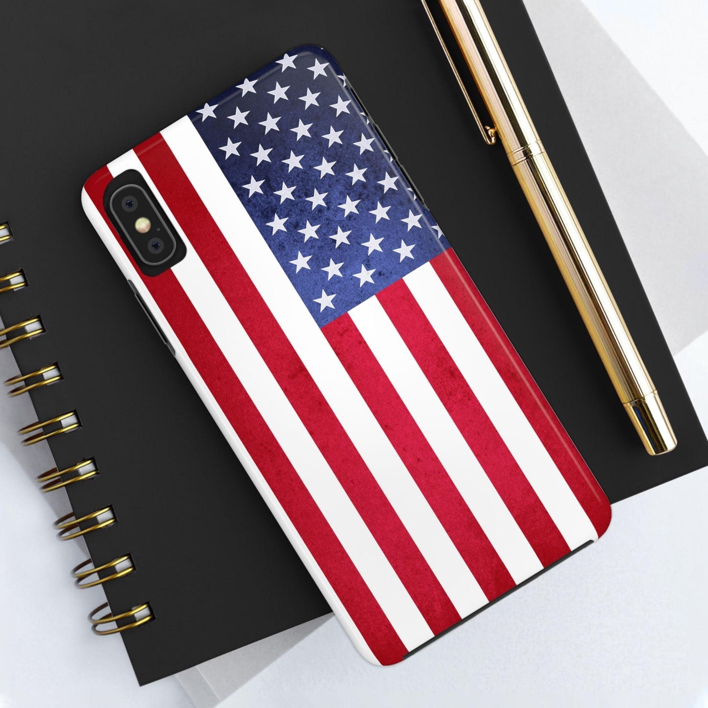 USA Flag Printed Tough Phone Cases
